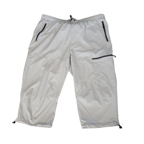 Little Donkey Andy Hiking Pants Lightweight Cropped Pockets Gray‎ Mens 3XL EUC - Picture 1 of 10